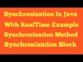 Synchronization in Java with Realtime Example
