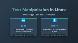 Linux Text Manipulation Join Paste Commands for Beginners