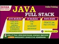 JAVA FULL STACK Online Training DURGASOFT