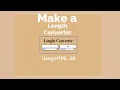 Make a unit converter Use HTML CSS JS