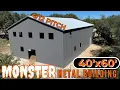 40x60 Metal Building with Concrete Mancave Shell Tour WolfSteel Buildings