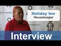 Holiday Inn Interview - Housekeeper
