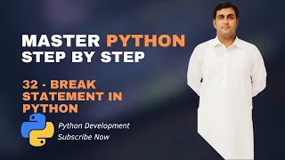 32 - Break Statement In Python Python Tutorials For Beginners Full Course in