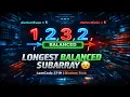 LeetCode 3719 - Longest Balanced Subarray I Distinct Even Odd Explained with Java