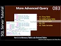 More Advanced SQL Queries Derived Tables SSMS TSQL Tutorial