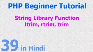 39 - PHP String Function
