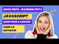 MOCK TESTS JS CODING TEST 2 CCBP JAVASCRIPT NxtWave