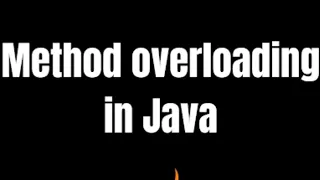 Method Overloading in Java - part 1 Java in Telugu Java Basics 57