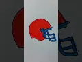 coloring page American football helmet