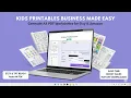 Kids Printables Business Made Easy Generate A4 PDF Worksheets for Etsy Amazon