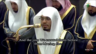  تلاوة شجية مؤثرة ملؤها الخشوع لسورة الحجر للشيخ د  ياسر الدوسري تهجد ليلة          ه  دندنها