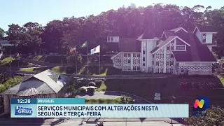 Brusque altera serviços municipais nesta segunda e terça,