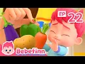 No, No, Vegetables! 🥦🥒❌ | EP22 | Bebefinn Family Healthy Habits | Nursery Rhymes \u0026 Kids Songs