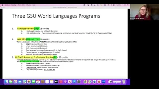 Information Session - GSU World Languages Certification Programs