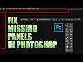 Photoshop Toolbar Missing Photoshop Options Bar Missing Missing Panels In Photoshop