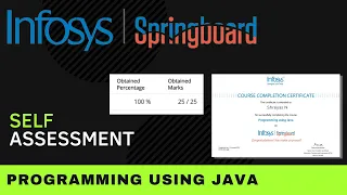 Infosys Springboard Java Self Assessment Answers Programming Using Java