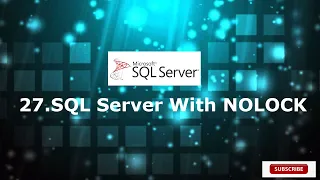 27 With No Lock in SQL Server