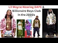 Lil Wayne wearing Bape and Billionaire Boys Club in the 2000s