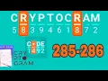 CRYPTOGRAM Word Logic Puzzles level 285 286
