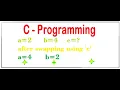 Swap number using three variable in c programming