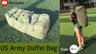 US Army Military Duffel Bag from eBay