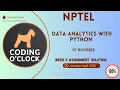 NPTEL Data Analytics with Python Week 5 Assignment Solution January - April 2025 IIT Roorkee