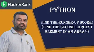 Hackerrank Python Find the Runner-Up Score