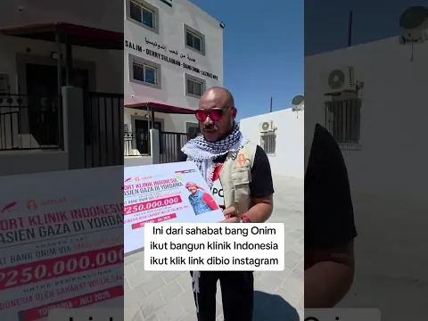 SUPPORT KLINIK INDONESIA BAGI PENGUNGSI PALESTINA