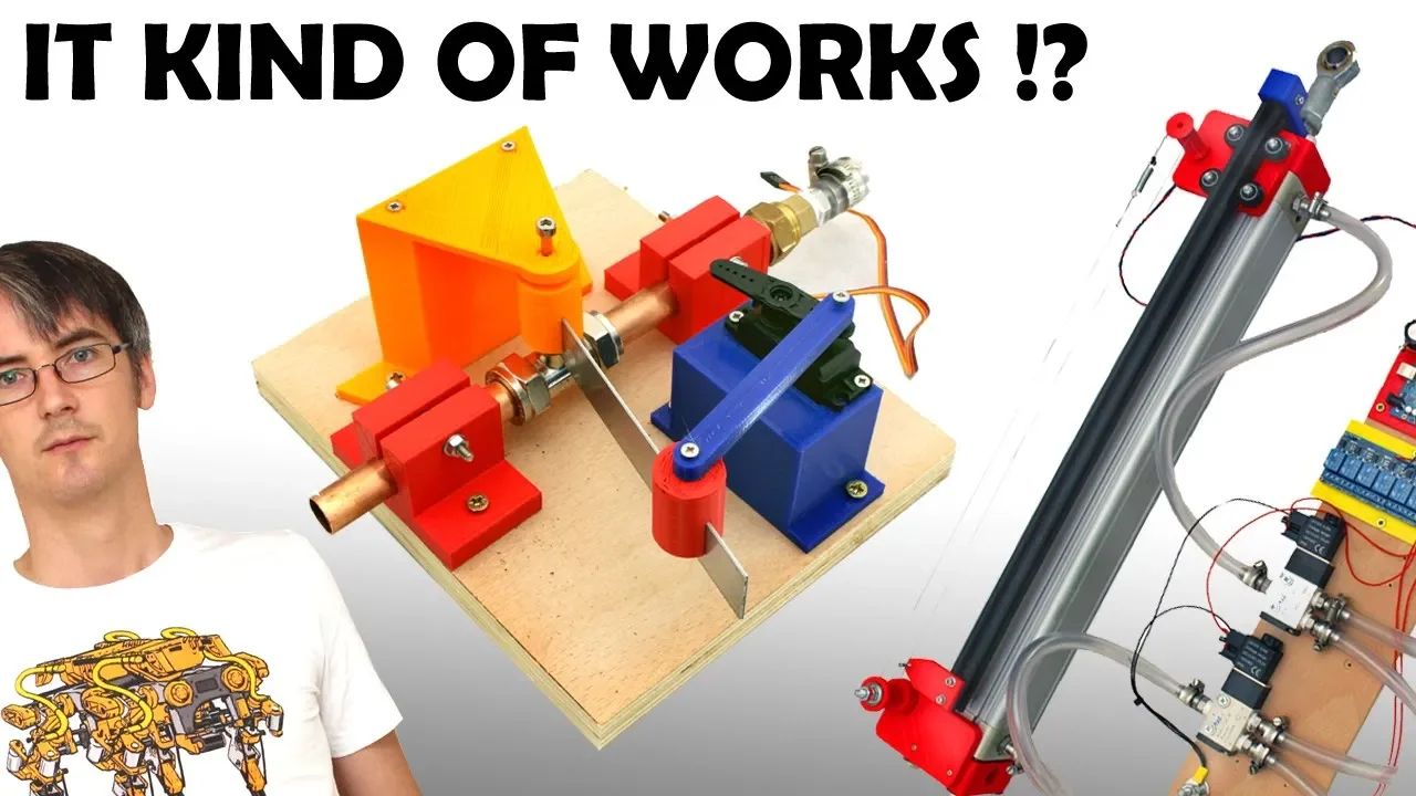 Testing Proportional Control of Pneumatic Cylinders | James Bruton