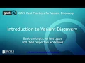 BroadE GATK - Introduction to Variant Discovery