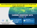 How to Download Carbon Monoxide Data from Google Earth Engine Sentinel-5P