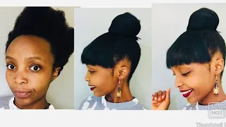 mtindo simple wa nywele natural hair style