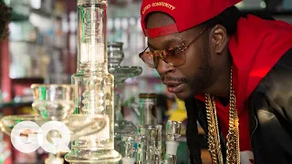 2 Chainz Smokes Out of a 10 000 Bong Most Expensivest Sh t GQ