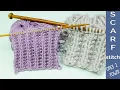 Easy Scarf knitting stitch pattern Identical on both sides only 2 rows - So Woolly