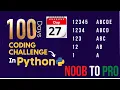 Day 27 100 Days Coding Challenge in Python