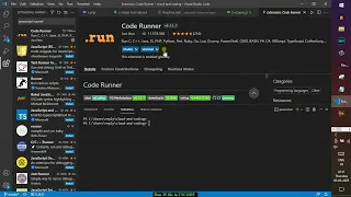 How to run javascript file in vscode on windows - Code runner extension to run python js ts
