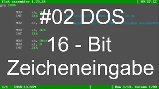 DOS FASM Zeicheneingabe