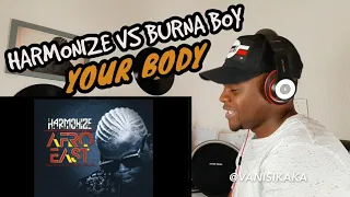 harmonize ft burna boy reaction your body