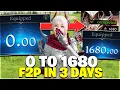 FRESH F2P Account 0 to 1680 ONLY 3 Days Lost Ark 2026 Express Guide