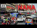 4K Nana Area and Sukhumvit Soi 11 in Bangkok Walking Tour ASMR City Sounds