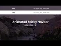 Animated Sticky Menu On Scroll Menu Pegajoso Animado On Scroll - HTML CSS JavaScript