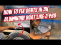 How to Fix Dents in a Painted Aluminum Boat
