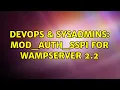 DevOps SysAdmins mod - auth