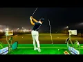 ASMR golf driving range session in South Korea