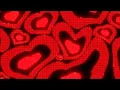 Warped Black and Red Y2k Neon LED Lights Heart Background 1 Hour Looped