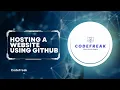 Hosting a HTML CSS JavaScript website using Github for Free in English CodeFreak