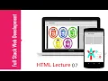 HTML Lecture 07 HTML Table rows tr column padding collapse caption