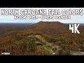 North Carolina Fall Colors 4K Hickory Area Bakers Mountain DJI Mavic Air 2 Drone Footage