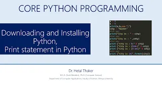 Downloading and Installing Python Print statement in Python