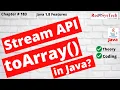 toArray in Java Tutorial Java Collections Framework Hands-On Coding Eclipse IDE Red9SysTech